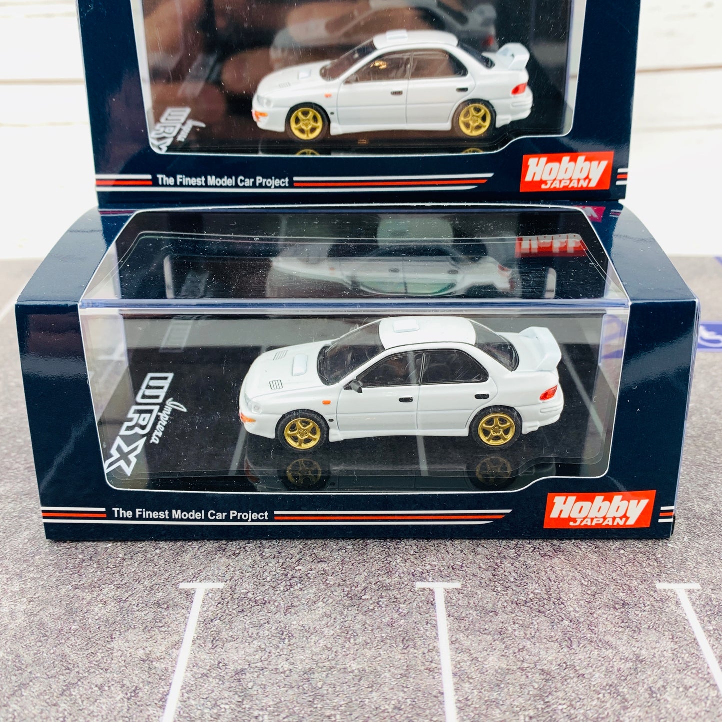 Hobby Japan 1/64 Subaru Impreza WRX GC8 Type RA STi Verion II Fether White HJ641013SW