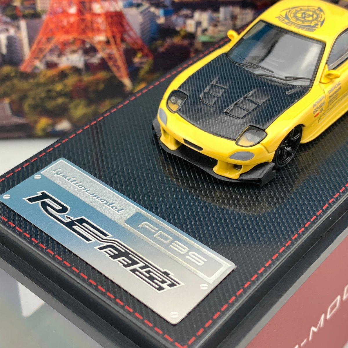 Ignition Model 1/64 Mazda RX7 FD3S RE Amemiya Yellow IG2064