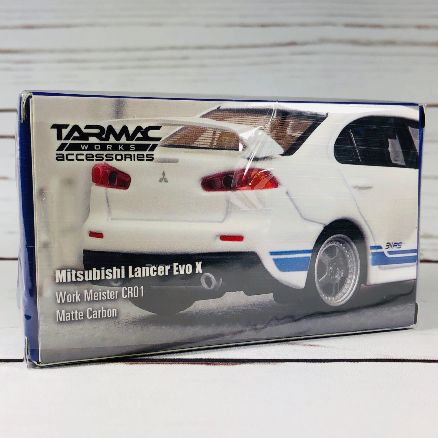 Tarmac Works 1/64 Accessories Work Meister CR01 Matte Carbon Wheel