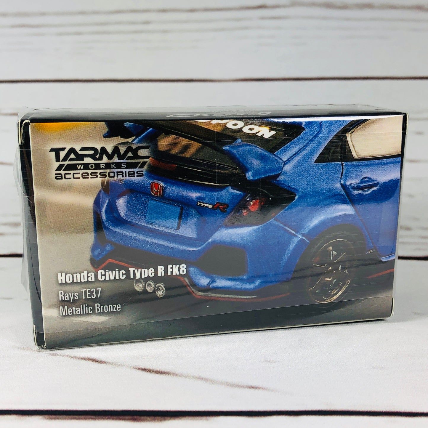 Tarmac Works 1/64 Accessories RAYS TE37 Metallic Bronze Wheel