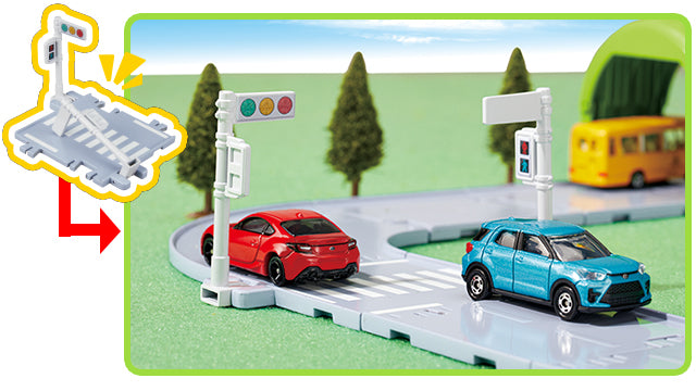 TAKARA TOMY Tomica World Tomica Town Easy to Assemble Basic Road Set 4904810209621
