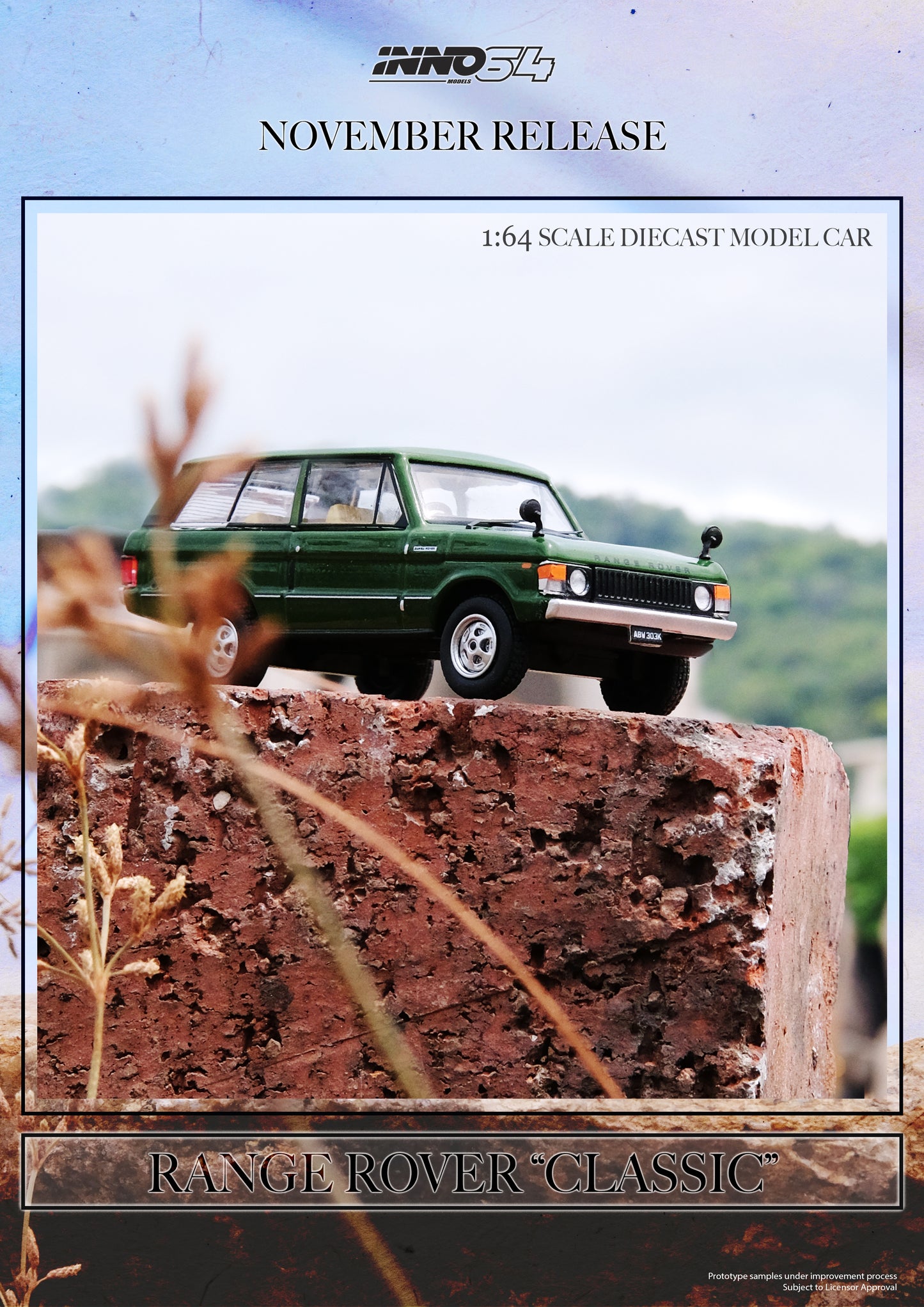 INNO64 1/64 RANGE ROVER "CLASSIC" Lincoln Green IN64-RRC-LGRE