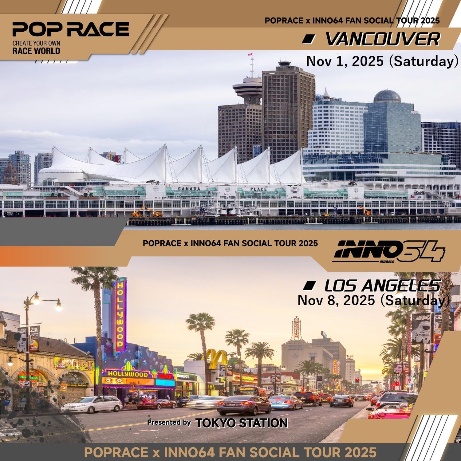 POPRACE x INNO64 FAN SOCIAL TOUR TICKET + Event Car