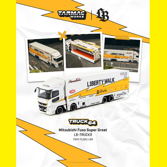 PREORDER TARMAC TRUCK64 1/64Mitsubishi Fuso Super Great LB-TRUCKS T64T-TL001-LBY (Approx. Release Date :  MAY 2026 subject to manufacturer's final decision)