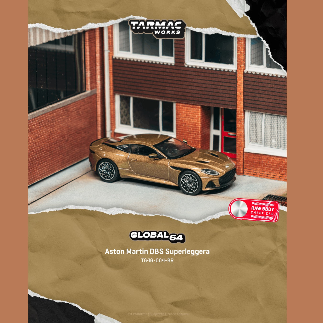 PREORDER Tarmac Works GLOBAL64 1/64 Aston Martin DBS Superleggera Brown Metallic T64G-004-BR (Approx. Release Date :  JULY 2026 subject to manufacturer's final decision)