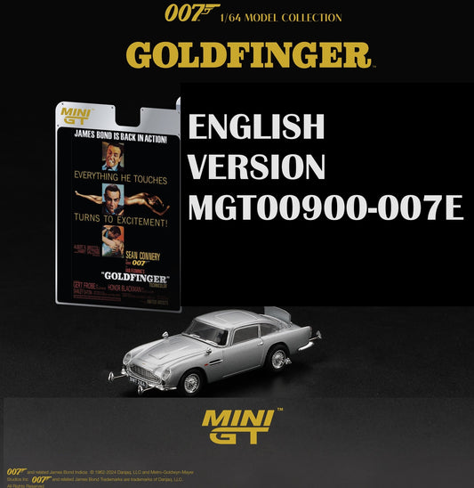MINI GT 1/64 Aston Martin DB5 James Bond “Goldfinger” ENGLISH VERSION MGT00900-007E