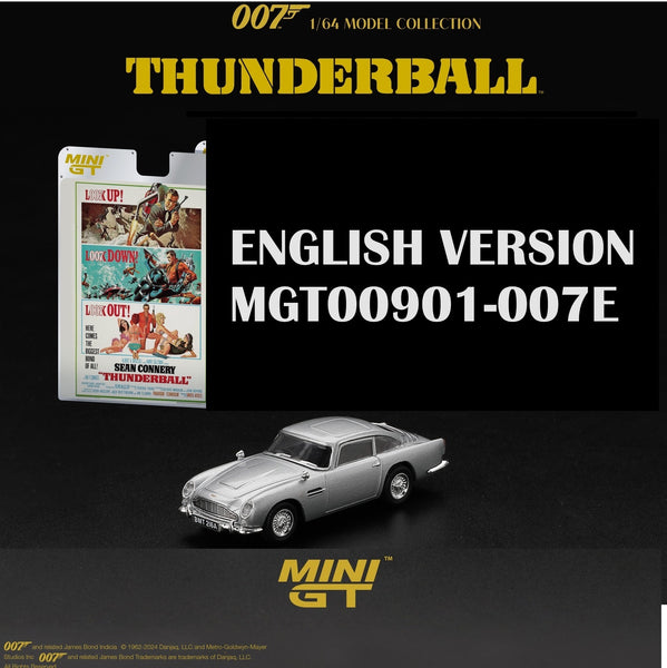 PREORDER MINI GT 1/64 Aston Martin DB5 James Bond “Thunderball” ENGLISH VERSION MGT00901-007E (Approx. Release Date : Q1 2025 subject to manufacturer's final decision)