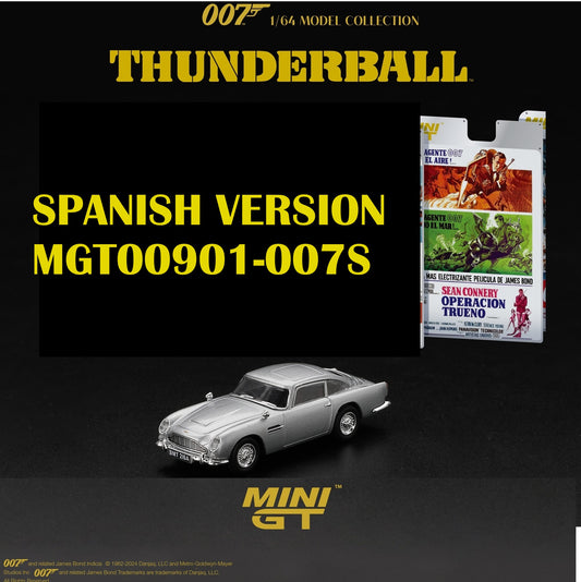 MINI GT 1/64 Aston Martin DB5 James Bond “Thunderball” SPANISH VERSION MGT00901-007S