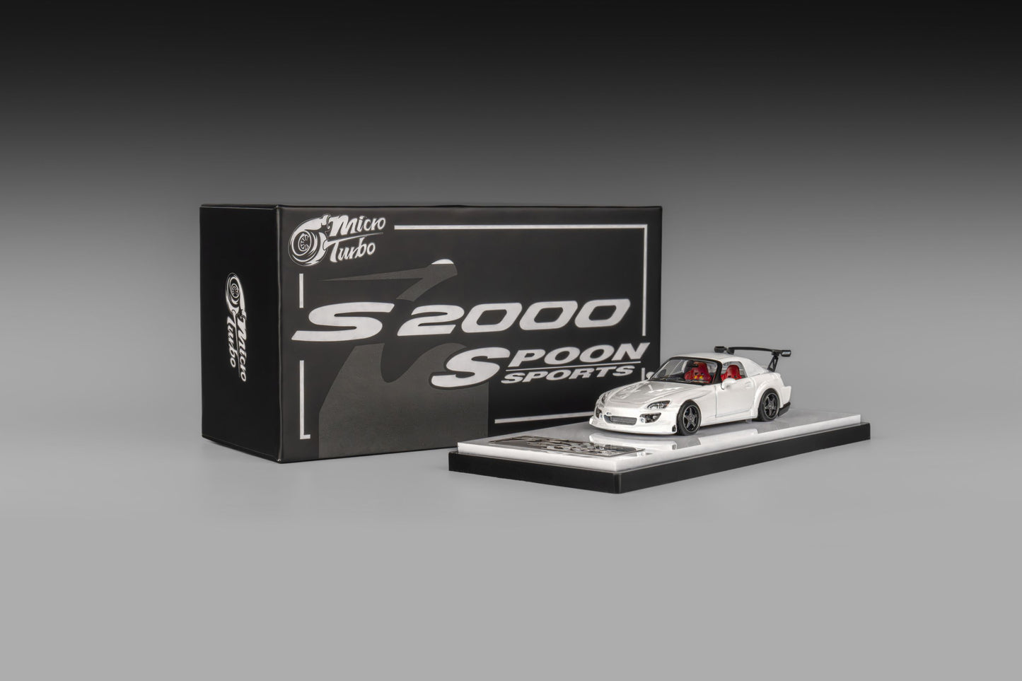 Micro Turbo 1/64 Custom S2000 Spoon Racing - White