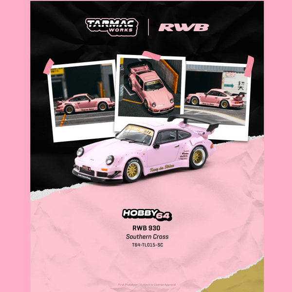 PREORDER TARMAC WORKS HOBBY64 1/64 RWB 930  Southern Cross T64-TL015-SC (Approx. Release Date :  APR 2026 subject to manufacturer's final decision)