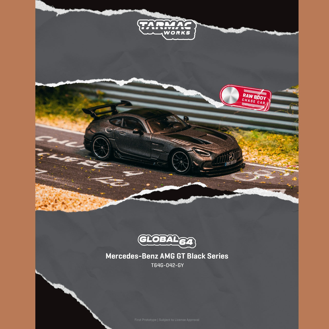 PREORDER TARMAC GLOBAL64 1/64 Mercedes-Benz AMG GT Black Series Grey T64G-042-GY (Approx. Release Date :  MAY 2026 subject to manufacturer's final decision)