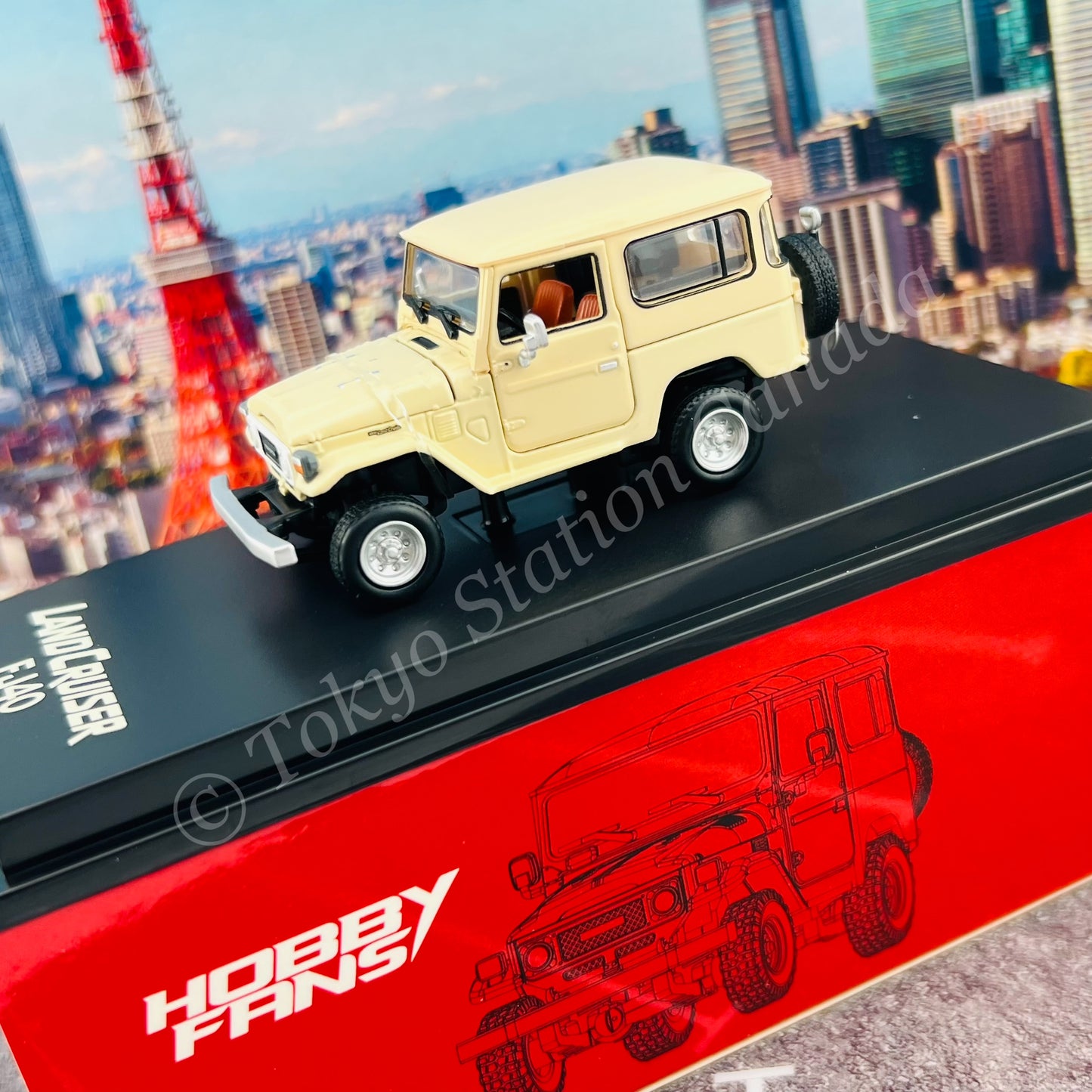 HOBBY FANS 1/64 Toyota Land Cruiser FJ40 Beige HF64-FJ40-03BG