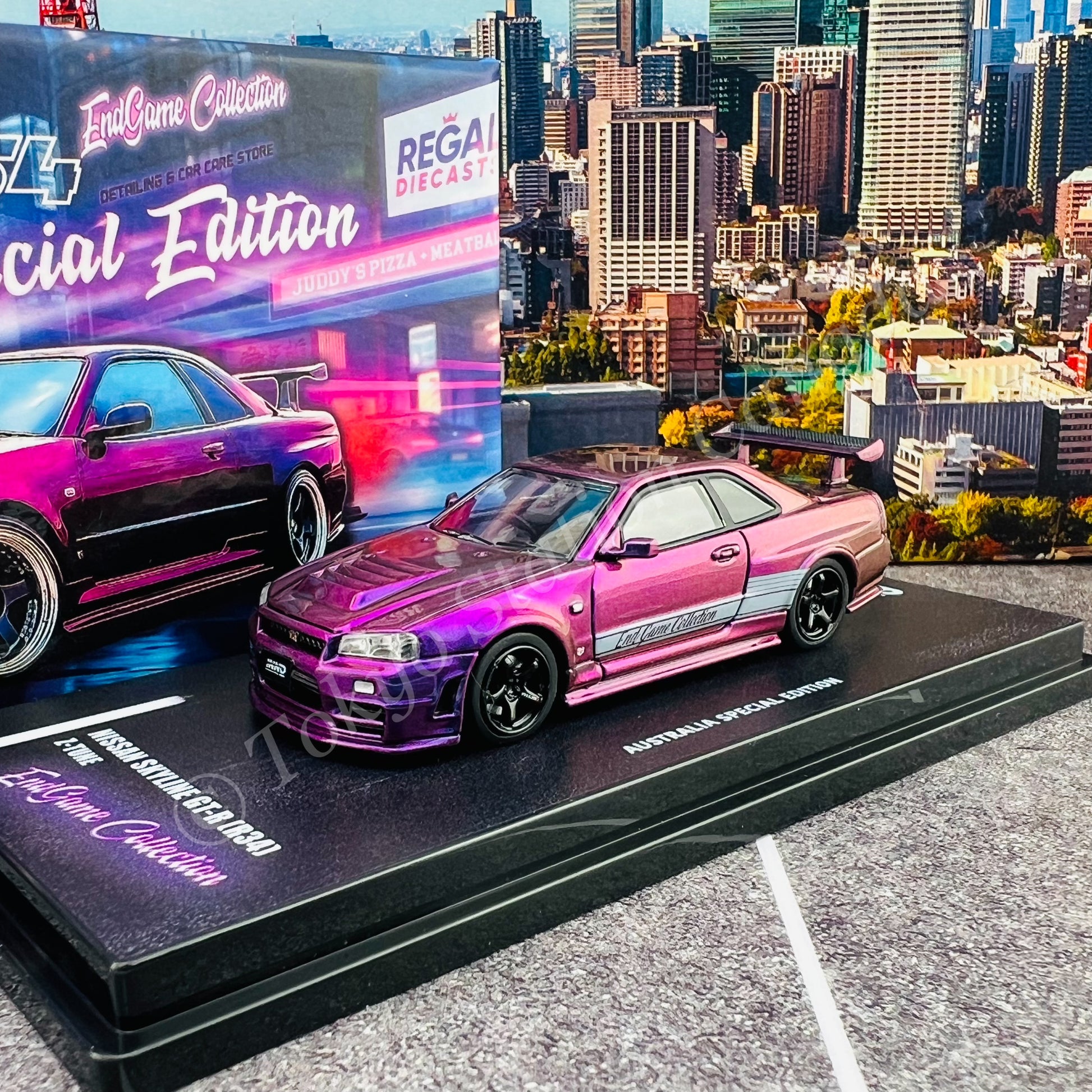 INNO64 1/64 日産SKYLINE GTR R34 NISMO Nissan Skyline GT-R R34 Nismo R Tune Silver by Inno64 | UNBOXING