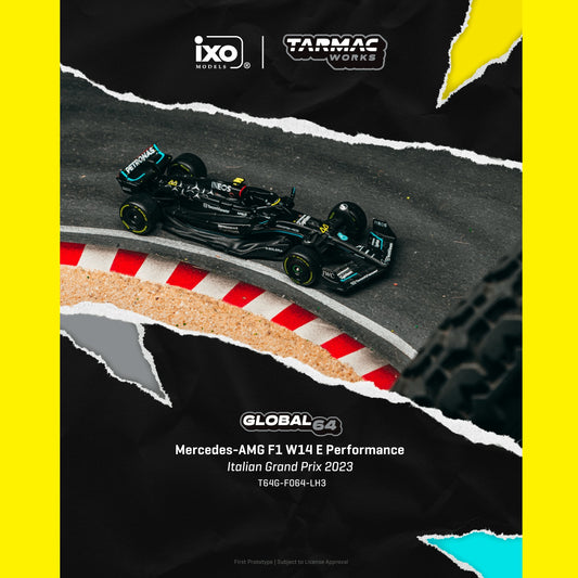PREORDER TARMAC GLOBAL64 1/64 Mercedes-AMG F1 W14 E Performance Italian Grand Prix 2023 Lewis Hamilton T64G-F064-LH3 (Approx. Release Date :  MAY 2026 subject to manufacturer's final decision)