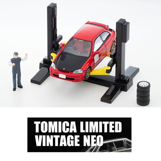 TOMYTEC TLVN 1/64 TOMICARAMA VINTAGE 06b Car Lift (LV-NEO Honda Civic Type R Custom Specification Included)