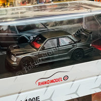 Rhino Model RM 1/64 Benz MERCEDES W201 190E - Gun Grey