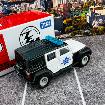 TOMICA EVENT MODEL NO.25 Jeep Wrangler Patrol Car Specification