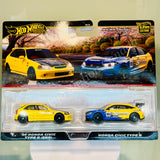 HOTWHEELS PREMIUM CAR CULTURE 99 HONDA CIVIC TYPE R (EK9) and HONDA CIVIC TYPE R JBL00