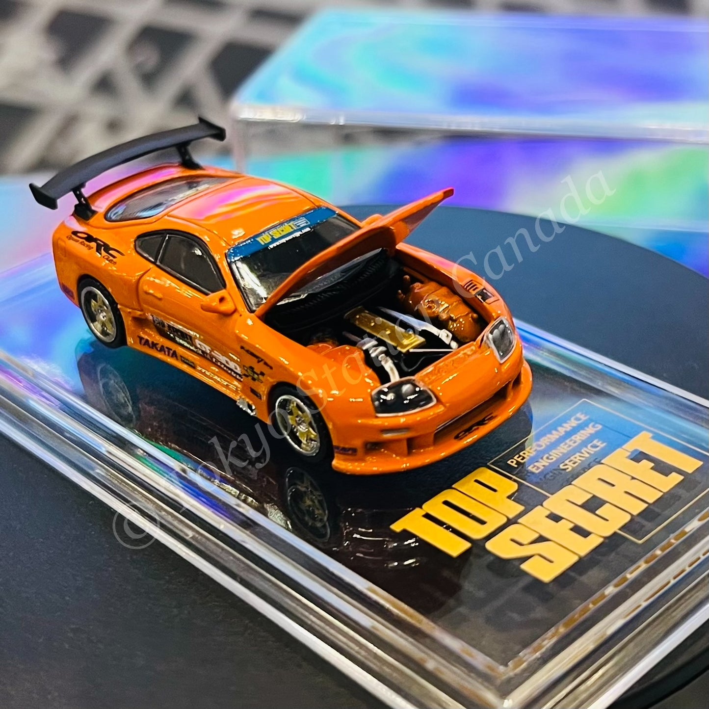 BM Creations 1/64 Top Secret Supra Orange Indonesia Diecast Expo  Exclusive 64B0433