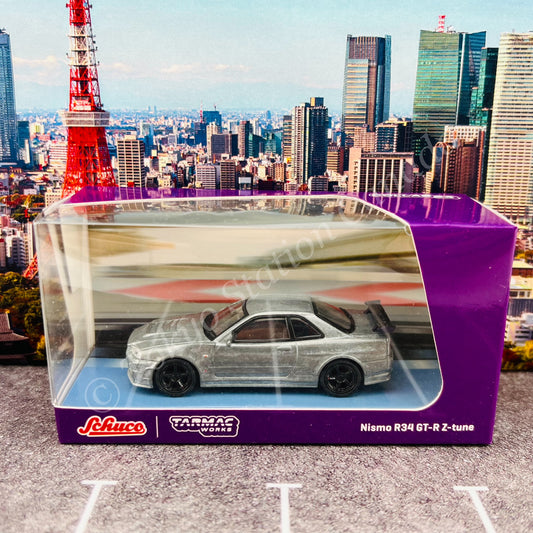 *CHASE CAR* TARMAC WORKS COLLAB64 1/64 Nissan Skyline GT-R (R34) Z-tune Midnight Purple III T64S-014-MNP