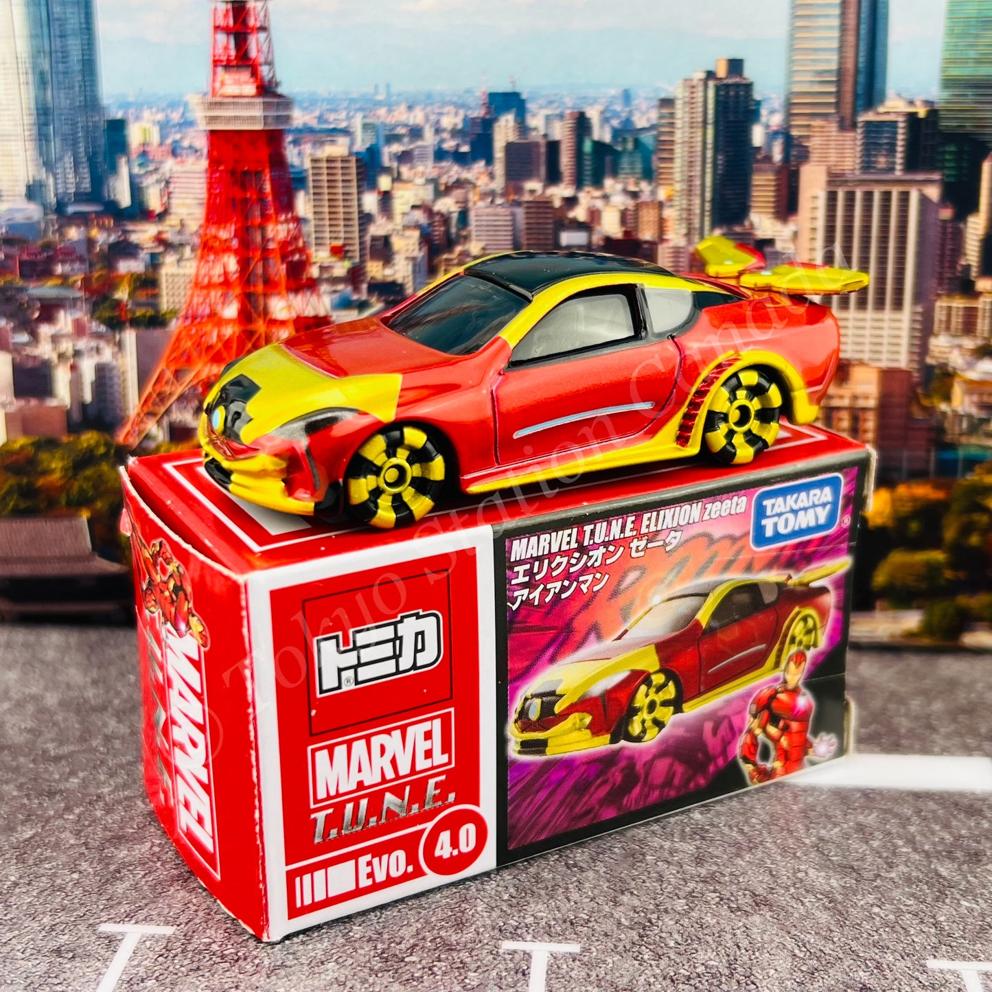 TOMICA MARVEL T.U.N.E. Evo 4.0 ELIXION zeeta Iron Man
