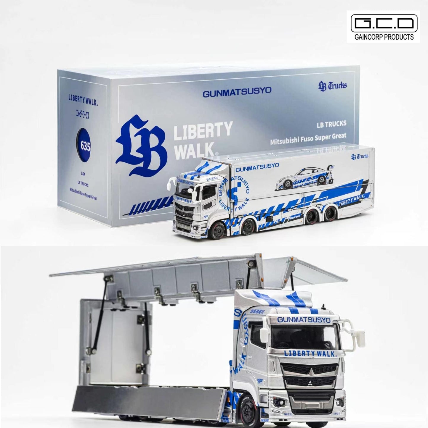 PREORDER GCD 1/64 LB TRUCK Mitsubishi Fuso Super Great SILVER - TAS Tokyo Exclusive Version KS-073-635 (Approx. Release Date: Q3 2026 and subject to the manufacturer's final decision)
