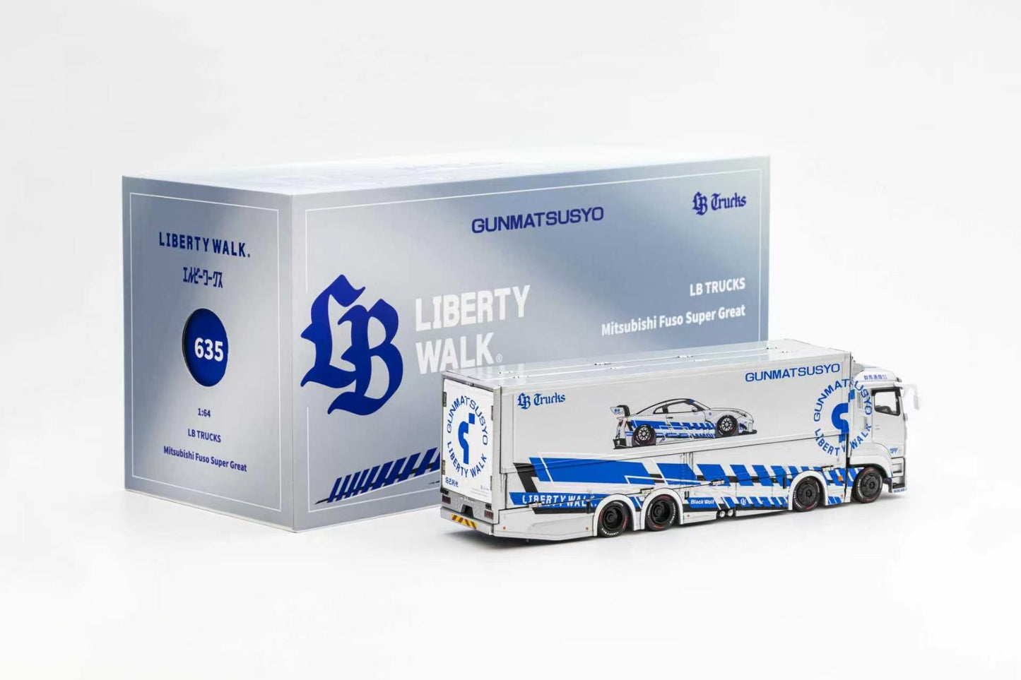 PREORDER GCD 1/64 LB TRUCK Mitsubishi Fuso Super Great SILVER - TAS Tokyo Exclusive Version KS-073-635 (Approx. Release Date: Q3 2026 and subject to the manufacturer's final decision)