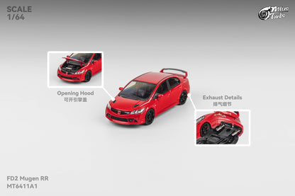Micro Turbo 1/64 Custom FD2 MUGEN RR - Red MT6411A1