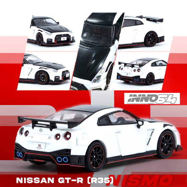 PREORDER INNO64 1/64 NISSAN GT-R (R35) NISMO White IN64-R35N-WHI (Approx. Release Date : APRIL 2025 subject to the manufacturer's final decision)