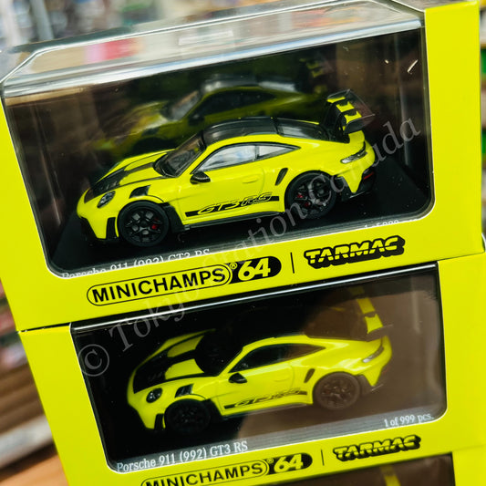 TARMAC WORKS COLLAB64 1/64 Porsche 911 (992) GT3 RS Acid Green T64MC-005-AG
