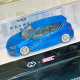 MAXWELL 1/64 GOLF R MK6 Two-Door Pearl Blue with BBS Lowride (HEC 2025 Event Model)
