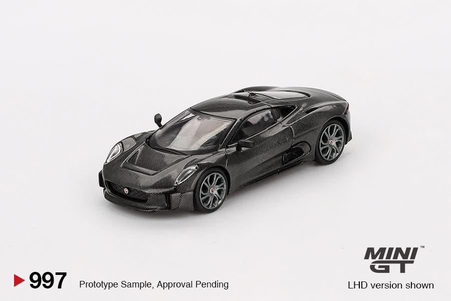 MINI GT 1/64 Jaguar C-X75 Test Car – Black MGT00997-BL
