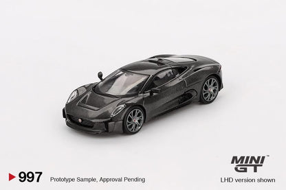 MINI GT 1/64 Jaguar C-X75 Test Car – Black MGT00997-BL
