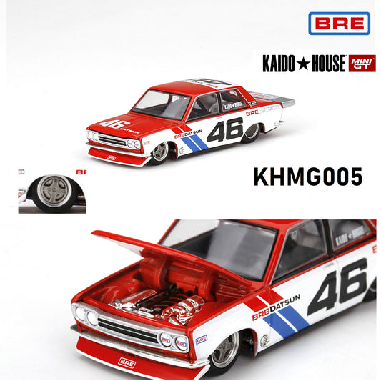 MINI GT x Kaido House 1/64 Datsun 510 Pro Street BRE510 V1 LHD KHMG005
