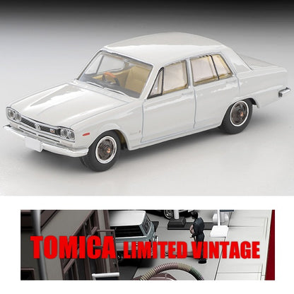 TOMYTEC TLV 1/64 Nissan Skyline 2000 GT-X (white) 1972 LV-163c