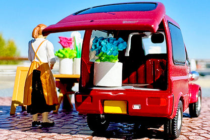 TOMYTEC TLVN 1/64 Diocolle 64 #CarSnap 17b Flower Shop 2 (Daihatsu Midget II Cargo included)