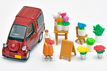 TOMYTEC TLVN 1/64 Diocolle 64 #CarSnap 17b Flower Shop 2 (Daihatsu Midget II Cargo included)