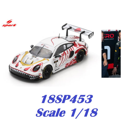 PREORDER SPARK 1/18 Porsche GT3 R No.8 AO Racing Winner Suzuka 1000km 2026 L. Heinrich - A. Picariello - J. Andlauer with Pit Board) 18SP453 (Approx. Release Date : Q1 2027 subject to the manufacturer's final decision)