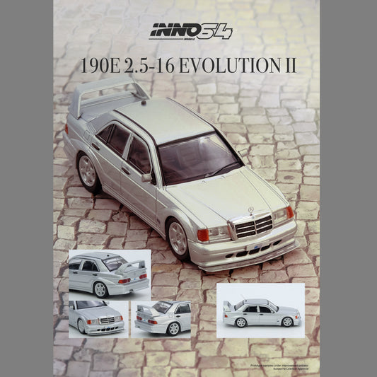 INNO64 1/64 MERCEDES BENZ 190E Silver IN64-190E-SIL