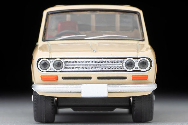 TOMYTEC TLV 1/64 Datsun 1300 truck (light brown) with figure LV-195d