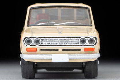 TOMYTEC TLV 1/64 Datsun 1300 truck (light brown) with figure LV-195d