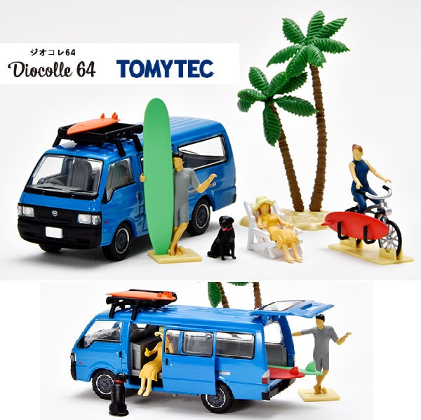 PREORDER TOMYTEC TLVN 1/64 Diocolle 64 #Car Snap 19b Surfing 2 (Approx. Release Date : July 2024 subject to manufacturer's final decision)