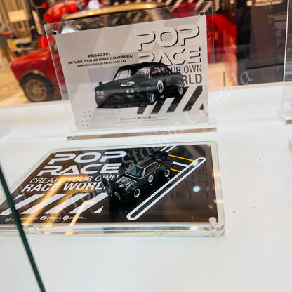 POPRACE 1/64 DATSUN LAUREL C130 and SKYLINE GT-R V8 DRIFT (HAKOSUKA) Special Box Set HONG KONG TOYCAR SALON 2025
