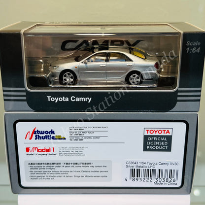 MODEL 1 1/64 Toyota Camry - Silver Metallic LHD C33643