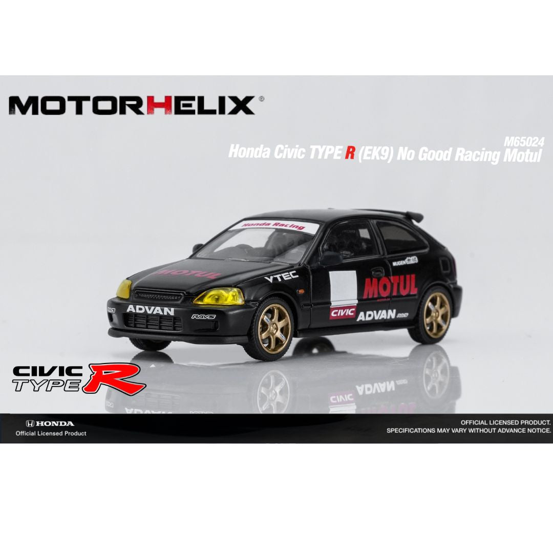 PREORDER MOTORHELIX 1/64 Honda Civic TYPE R (EK9) No Good Racing Motul M65024(Approx. Release Date: Q4 2026 and subject to the manufacturer's final decision)