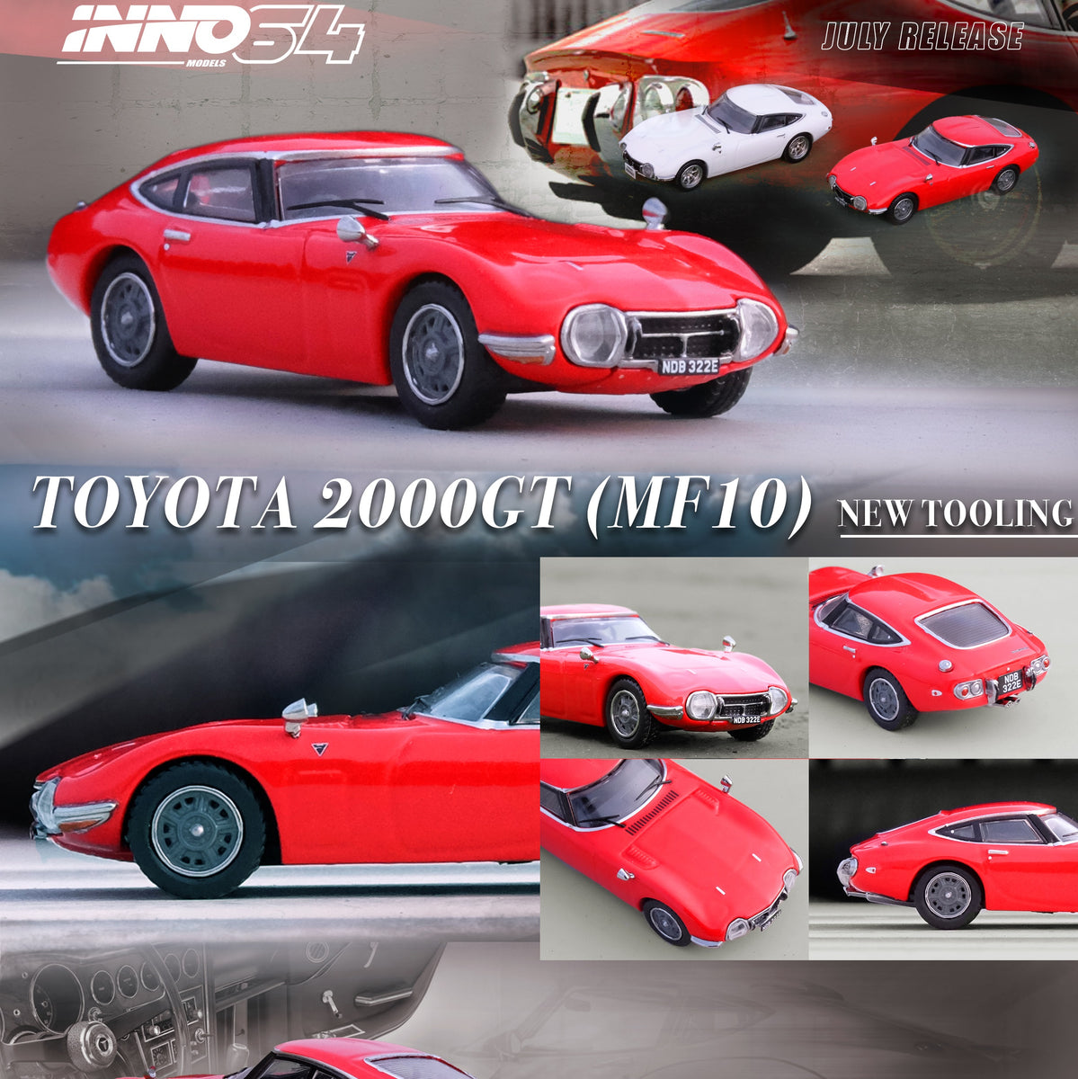 INNO64 1/64 TOYOTA 2000GT Solar Red IN64-2000GT-RED – Tokyo Station