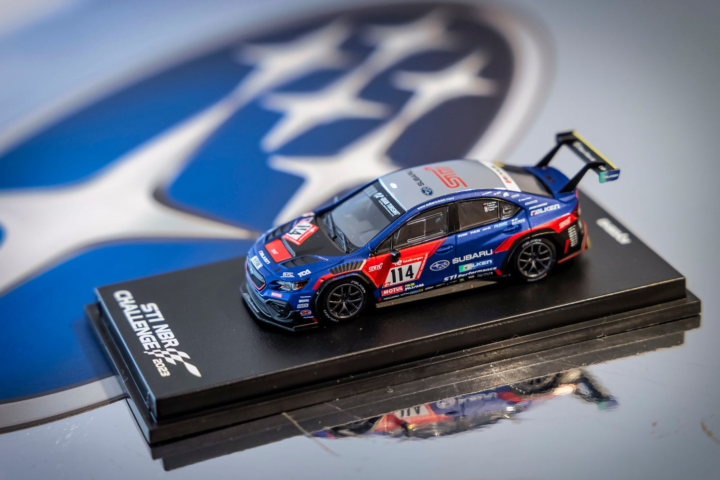 KYOSHO MINICAR BOOK 1/64 SUBARU WRX NBR2023 with LED (Compatible with  MOTN LED BASE SYSTEM) 07129N23E