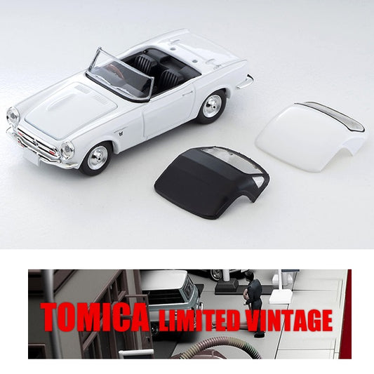 TOMYTEC TLV 1/64 Honda S800 Closed Top (White) LV-200c