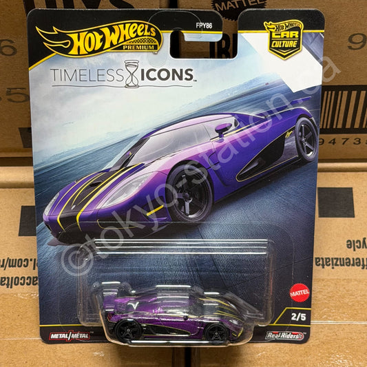 HOTWHEELS PREMIUM TIMELESS ICONS KOENIGSEGG AGERA R JBK93