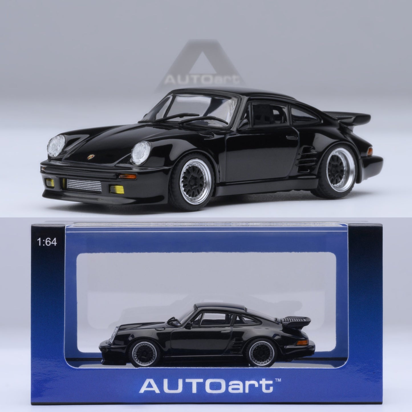 PREORDER AUTOART Junior Street 1/64 Porsche 911 (930)Turbo Wangan Midnight Blackbird, Comic #1 Version 20636 (Approx. Release Date: Q3 2025 and subject to the manufacturer's final decision)